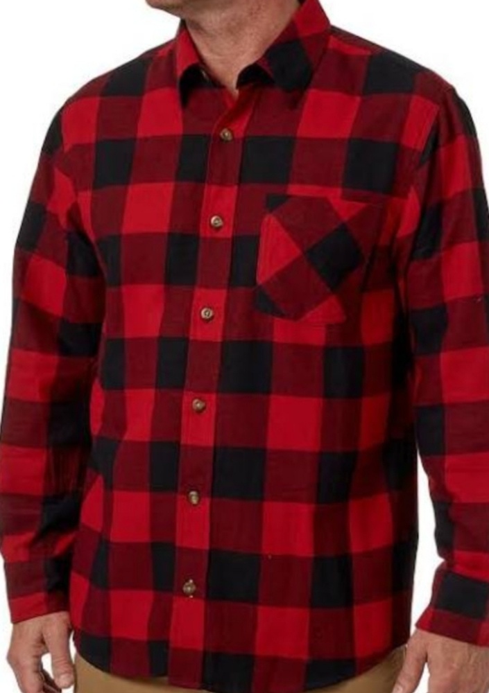 Field & Stream Red & Black Flannel Shirt